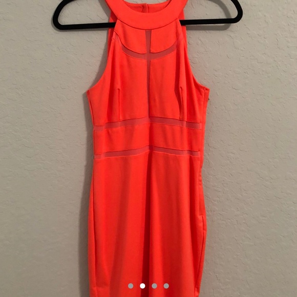 GUESS Orange Bodycon Orange Dress - Picture 2 of 4